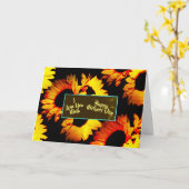 Ik houd van u Mamma, de Gelukkige Zonnebloemen van Kaart (Gele Bloem)