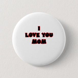 Ik houd van u MAMMA de Giften van Zazzle van het M Ronde Button 5,7 Cm