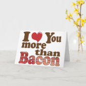 Ik houd van u meer dan Bacon Kaart (Gele Bloem)