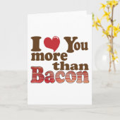 Ik houd van u meer dan Bacon Kaart (Gele Bloem)