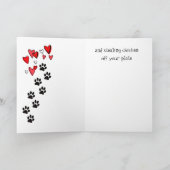 Ik houd van u meer dan De Tekkel van de Pindakaas Kaart (Binnen)