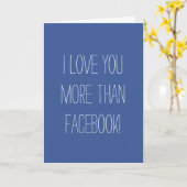 Ik houd van u meer dan Kaart Facebook (Gele Bloem)
