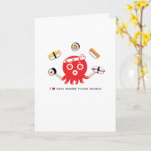 Ik houd van u meer dan kaart van de sushi5x7 de" (Gele Bloem)