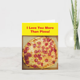 Ik houd van u meer dan Pizza 4Jojo Kaart