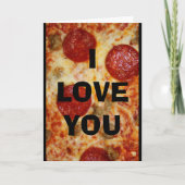 Ik houd van u meer dan Pizza! Kaart (Voorkant)