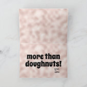 Ik houd van u meer dan Valentijnsdag Donuts Feestdagen Kaart (Binnen)