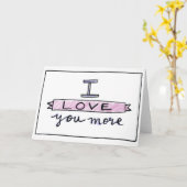 Ik houd van u Meer Kaart, het Wenskaart van de Kaart (Gele Bloem)