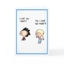 Ik houd van u Meer Wenskaart - Cudorables