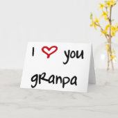 Ik houd van u, Opa Kaart (Gele Bloem)