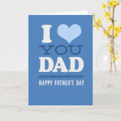 Ik houd van u Papa - de Gelukkige Kaart van (Gele Bloem)