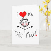 IK HOUD VAN U PLAK DE KINDERLIJKE KAART VAN DE (Gele Bloem)