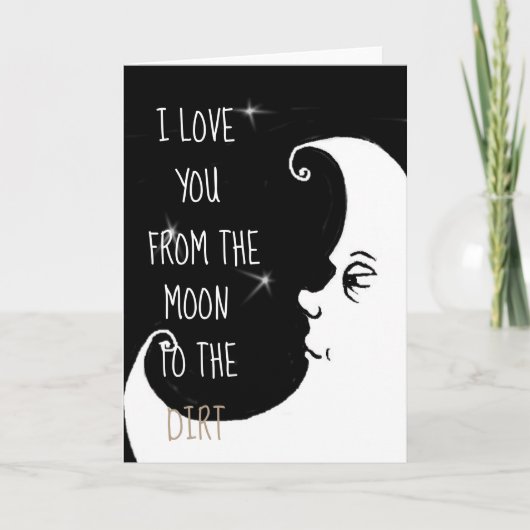 Ik houd van u van de maan… kaart (Voorkant)