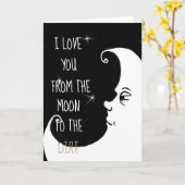 Ik houd van u van de maan… kaart (Gele Bloem)