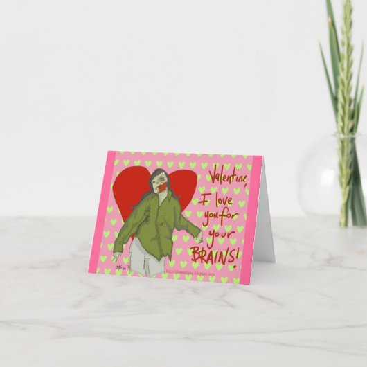 Ik houd van u voor uw HERSENEN Feestdagen Kaart (Voorkant)