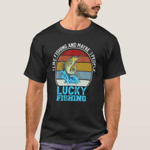 Ik Houd Van Vissen En Misschien 3 Mensen Bass Luck T-shirt
