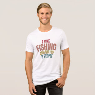 Ik Houd van Vissen en Misschien 3 Mensen Tshirt