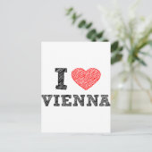 Ik houd van Wenen Briefkaart (Staand voorkant)