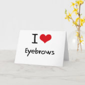 Ik houd van Wenkbrauwen Kaart (Gele Bloem)