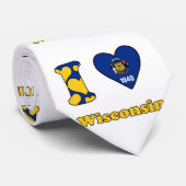 Ik houd van Wisconsin Stropdas (Opgerold)