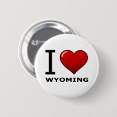 IK HOUD VAN WYOMING RONDE BUTTON 5,7 CM (Voorkant /achterkant)