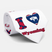 Ik houd van Wyoming Stropdas (Opgerold)