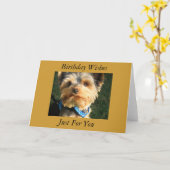 Ik houd van Yorkies Kaart (Gele Bloem)