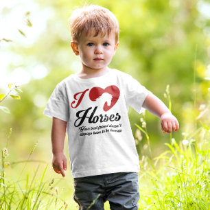 Ik houden van/de Paarden van het Hart Kinder Shirts