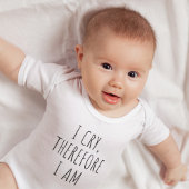 Ik huil, daarom ben ik, grappig citaat Baby Romper
