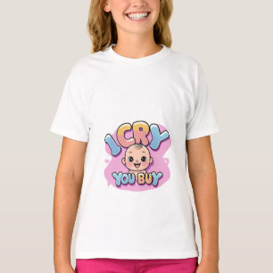 Ik huil, je koopt een grappig Baby-citaat T-shirt