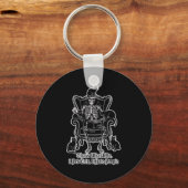 Ik Huisdier Katten Ik Haat Mensen Skelet Kat Lover Sleutelhanger (Voorkant)