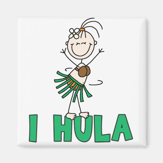 Ik Hula Maan Magneet (Voorkant)