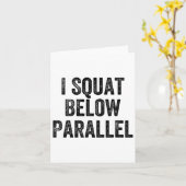 Ik hurk onder Parallel Gym Gewichtheffer Bodybuild Kaart (Gele Bloem)