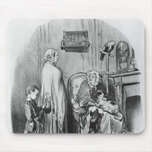 Ik huur geen mensen met kinderen muismat (Voorkant)