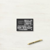 Ik Identificeer Als Niet-Bidenaars Grappige Amerik Post-it® Notes (Op bureau)