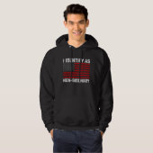 Ik Identificeer Als Niet-Bideniaans Grappig Biden  Hoodie (Voorkant volledig)