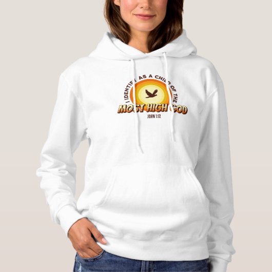 IK IDENTIFICEER HET KIND VAN DE MEEST HOGE GOD- Zo Hoodie (Voorkant)
