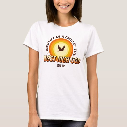 IK IDENTIFICEER HET KIND VAN DE MEEST HOGE GOD- Zo T-shirt (Voorkant)