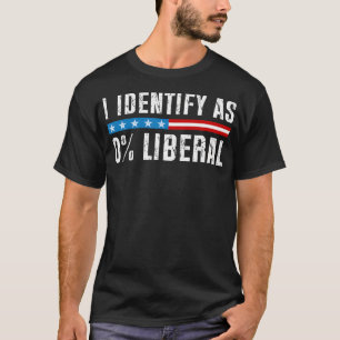 Ik Identificeer Me Als 0 Liberale Grappige Politie T-shirt
