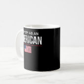 Ik identificeer me als Amerikaans identiteitsbelei Koffiemok (Voorkant links)