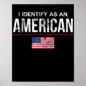 Ik identificeer me als Amerikaans identiteitsbelei Poster (Voorkant)