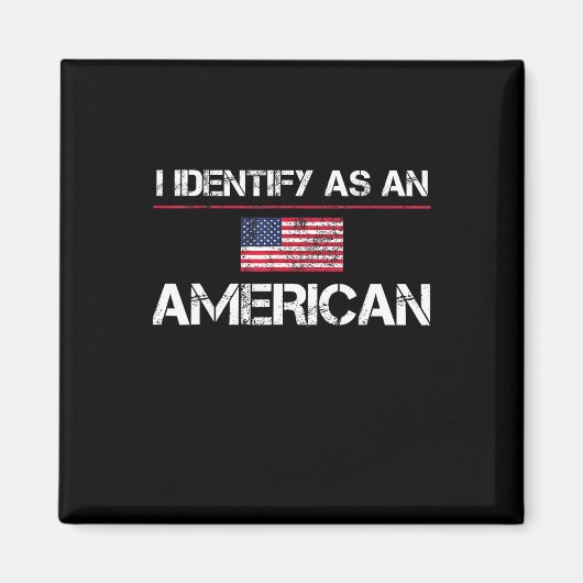 Ik identificeer me als Amerikaans Magneet (Voorkant)