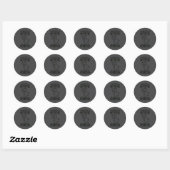 Ik identificeer me als Bacon G, grappige BBQ-liefh Ronde Sticker (Vel)