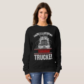 Ik identificeer me als Canadees Trucker Freedom Co Trui (Voorkant volledig)