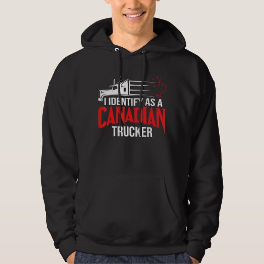 Ik identificeer me als Canadese steun 2022 3 Hoodie (Voorkant)