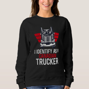 Ik identificeer me als Canadian Trucker Support Fr Trui