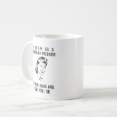 Ik identificeer me als complottheater... koffiemok (Voorkant links)