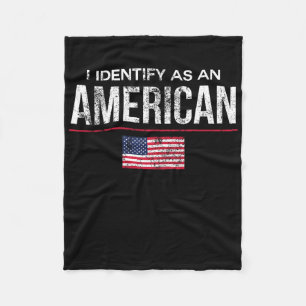 Ik Identificeer Me Als Een Amerikaan Geen Identite Fleece Deken
