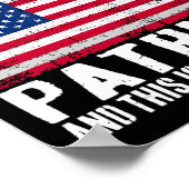 Ik Identificeer Me Als Een Amerikaanse Patriot Dit Poster (Hoek)