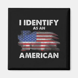 Ik identificeer me als een Amerikaanse politiek VS Magneet