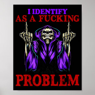 Ik identificeer me als een buitenlands probleem poster